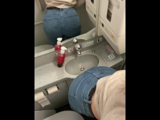 View Slave girl shows herself on the plane! (Full video masturbation and piss)! Sky