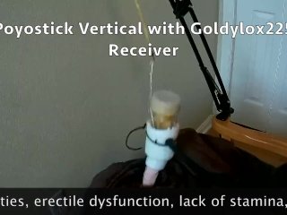 View Poyostick Vertical used with a Venus 2000 Masturbation Machine Hands Free