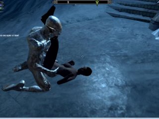 View Iron statue hard fuck girl in Skyrim porn game