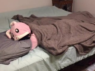 View Bunny onesie tied up and fucked in bed