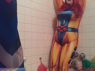 View Jean Grey Tied Up and Inflated with Water