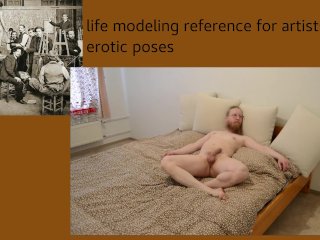 View Life modeling reference poses for homoerotic artists