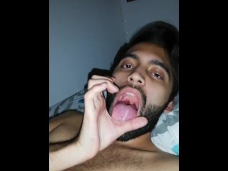 View Jerking off pov and eating my own cum  camilo brown