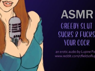 View Asmr  greedy slut sucks & fucks your cock  intense erotic audio